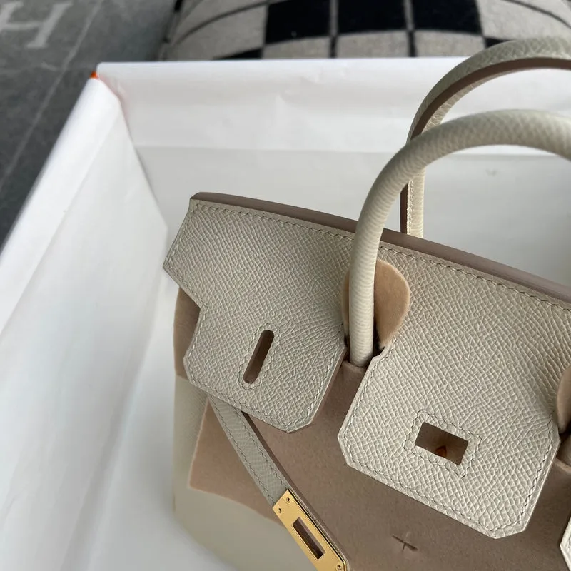 BIRKIN 25 EPSOM LEATHER CRAIE WITH GOLD HARDWARE (GHW) - 7