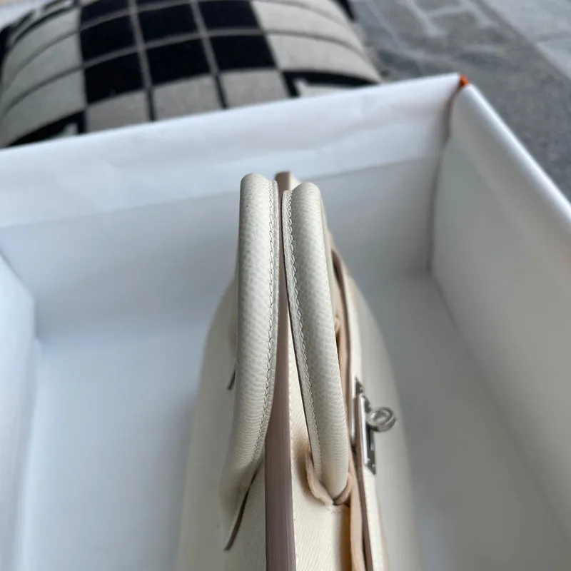 BIRKIN 25 EPSOM LEATHER CRAIE WITH PALLADIUM HARDWARE (PHW) - 4
