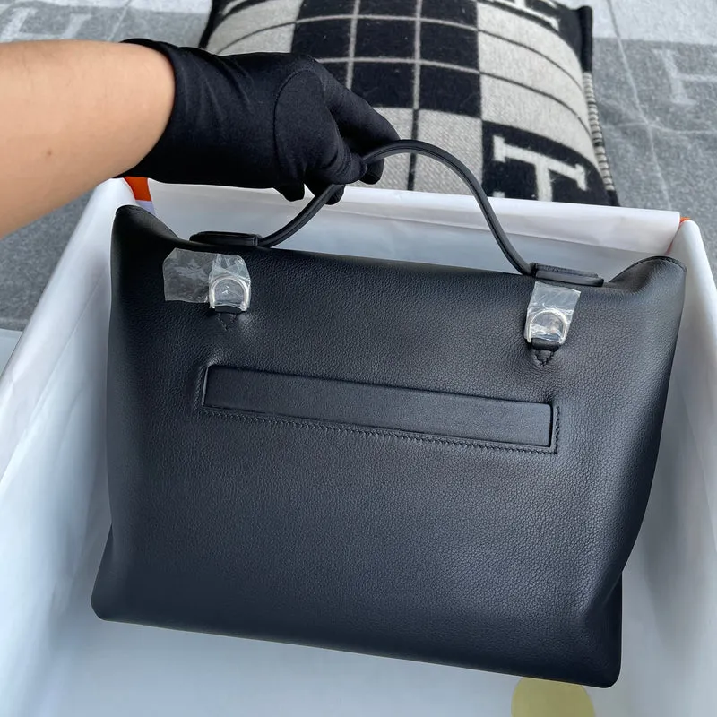 24/24 (29) TOGO & SWIFT LEATHER NOIR (BLACK) WITH PALLADIUM HARDWARE (PHW) - 3