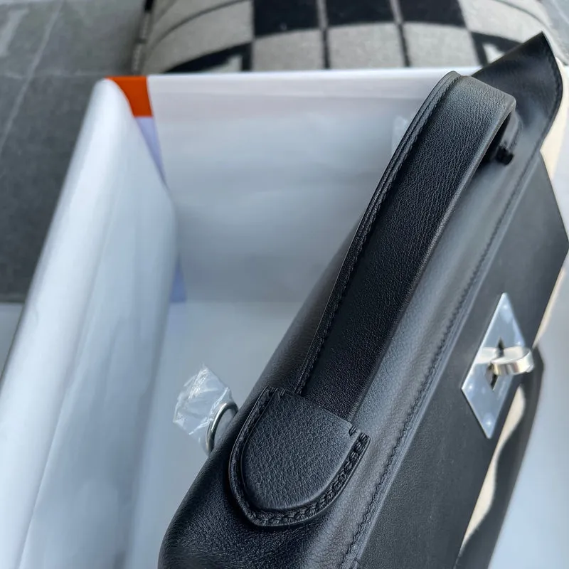 24/24 (29) TOGO & SWIFT LEATHER NOIR (BLACK) WITH PALLADIUM HARDWARE (PHW) - 4
