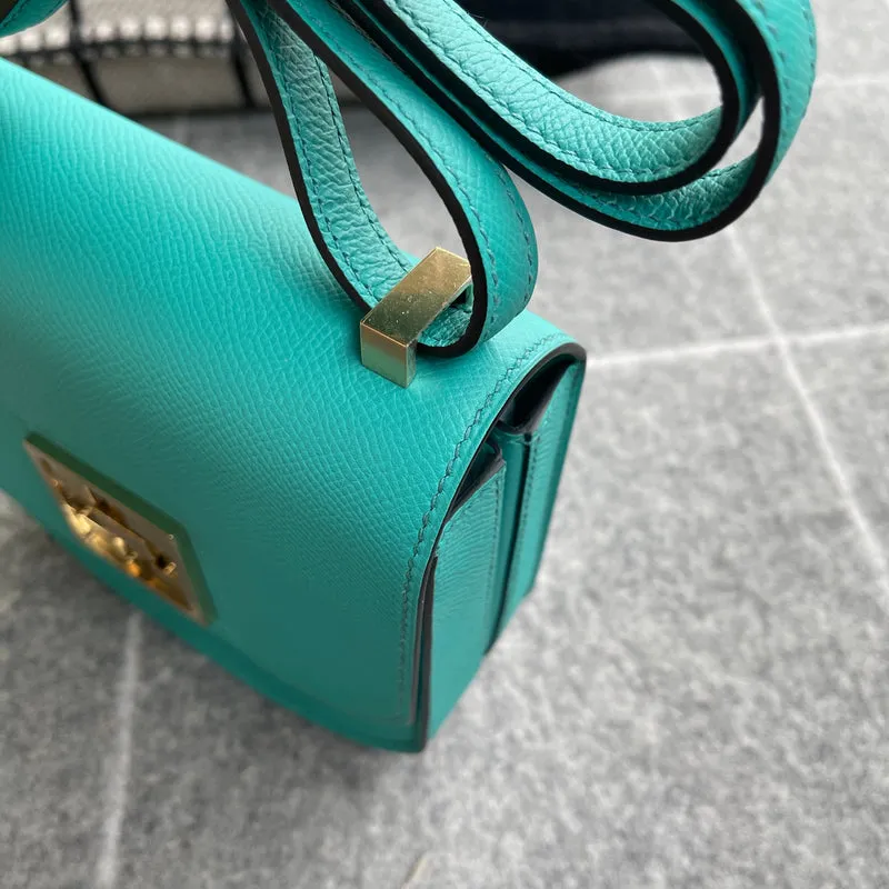 MOSAIQUE 24-17 EPSOM LEATHER BLUE PAON WITH GOLD HARDWARE (GHW) - 7