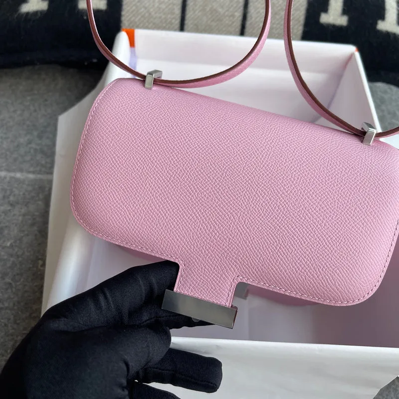 CONSTANCE 18 (MINI) EPSOM LEATHER MAUVE SYLVESTRE WITH PALLADIUM HARDWARE (PHW) - 4