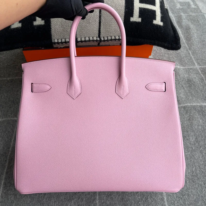 BIRKIN 35 EPSOM LEATHER MAUVE SYLVESTRE WITH PALLADIUM HARDWARE (PHW) - 2