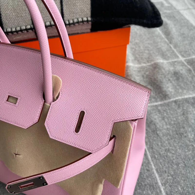 BIRKIN 35 EPSOM LEATHER MAUVE SYLVESTRE WITH PALLADIUM HARDWARE (PHW) - 6