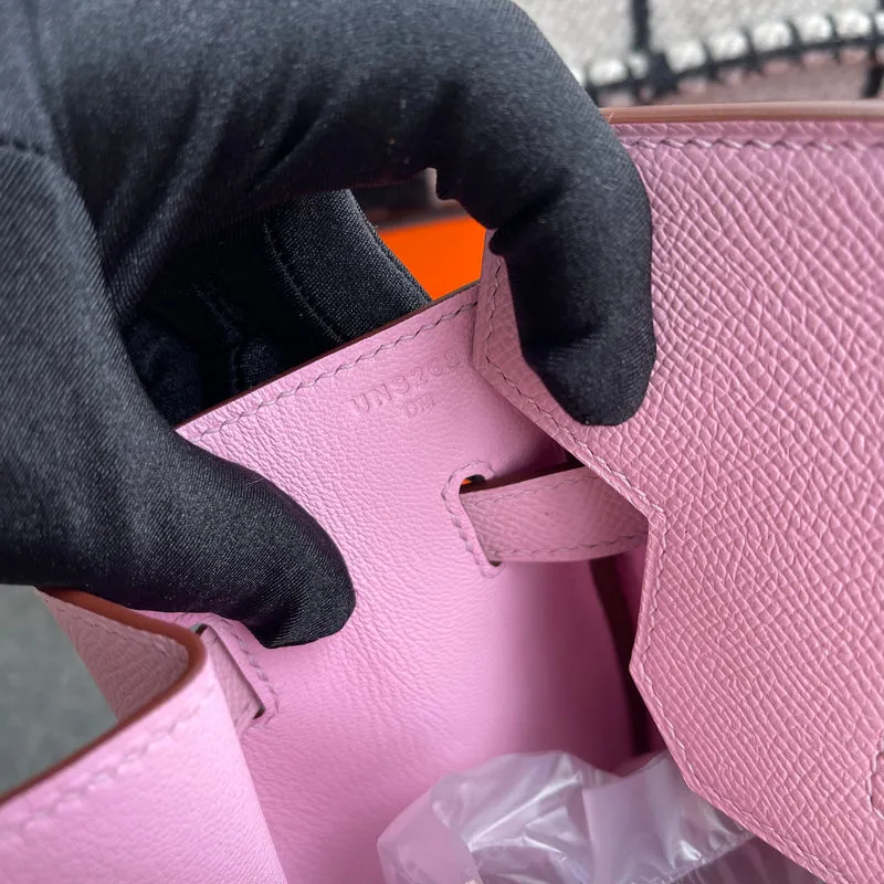 BIRKIN 35 EPSOM LEATHER MAUVE SYLVESTRE WITH PALLADIUM HARDWARE (PHW) - 5