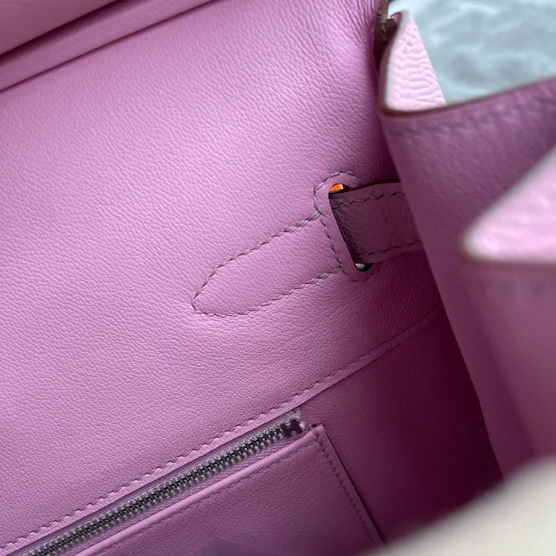 BIRKIN 35 EPSOM LEATHER MAUVE SYLVESTRE WITH PALLADIUM HARDWARE (PHW) - 4