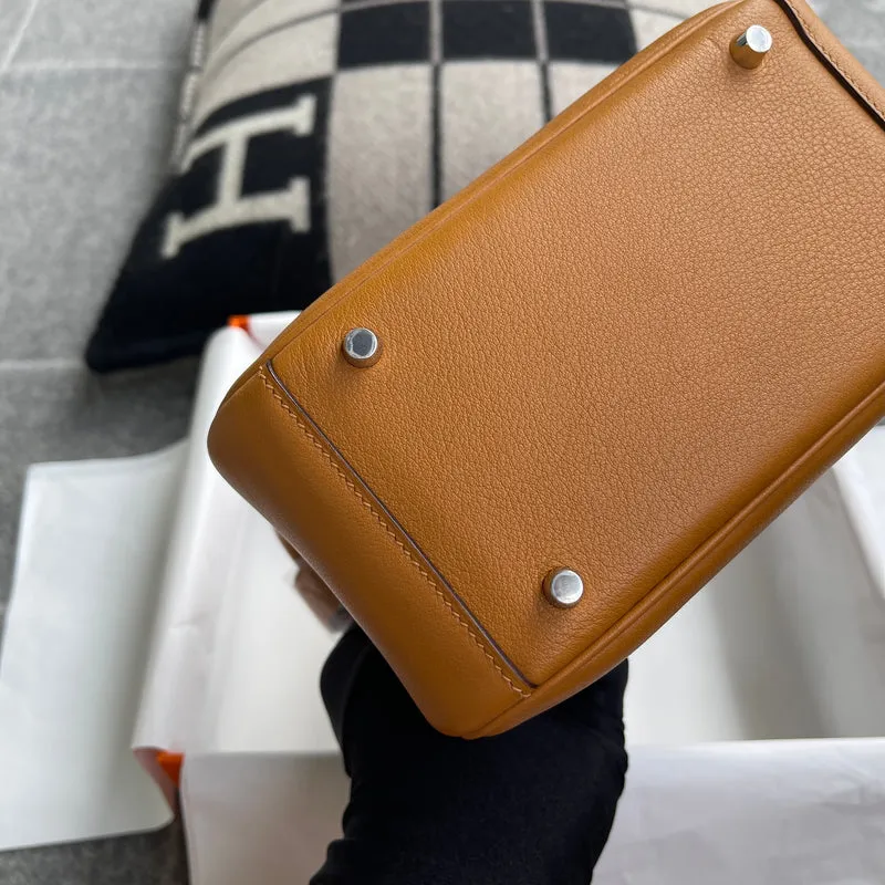 MINI LINDY 20 SWIFT LEATHER SESAME WITH PALLADIUM HARDWARE (PHW) - 7