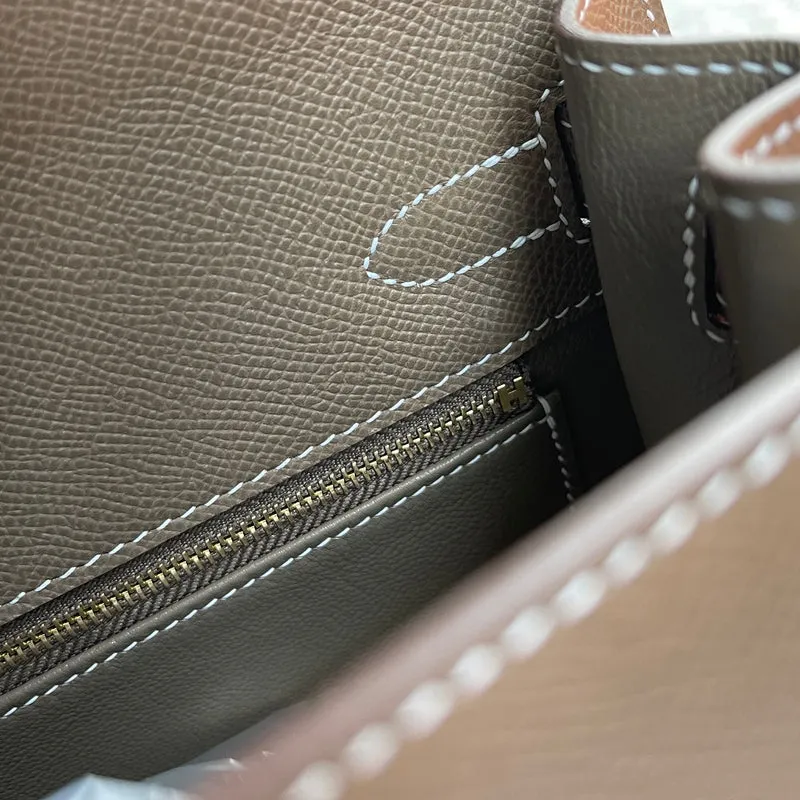 KELLY 28 EPSOM LEATHER ETOUPE WITH GOLD HARDWARE (GHW) - 11
