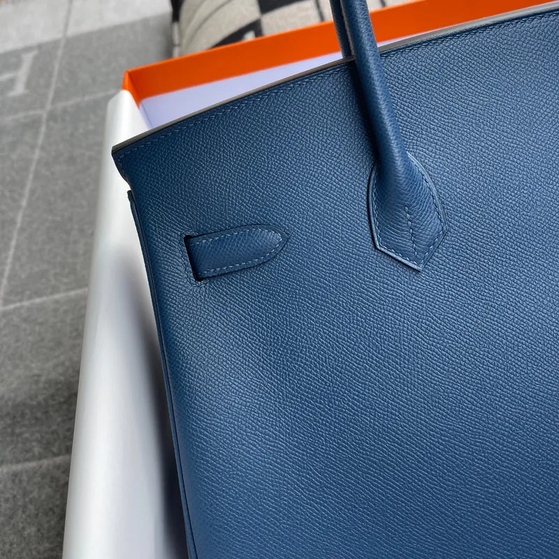 BIRKIN 35 EPSOM LEATHER BLUE DEEP WITH GOLD HARDWARE (GHW) - 5