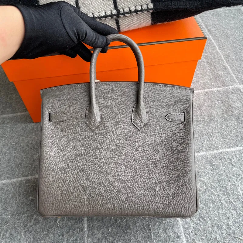 BIRKIN 25 EPSOM LEATHER GRIS ASPHALTE WITH GOLD HARDWARE (GHW) - 3