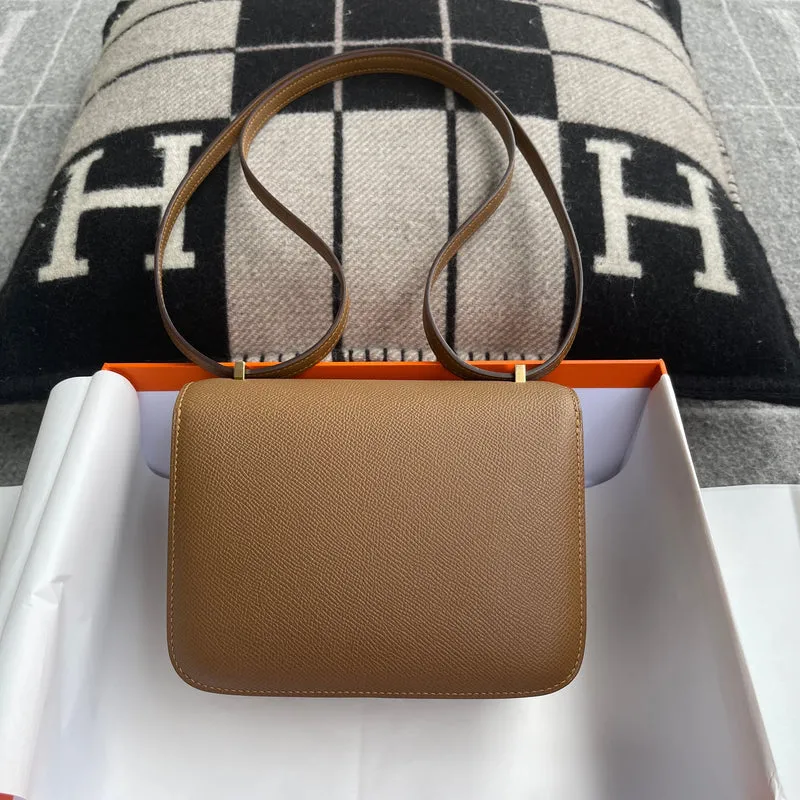 CONSTANCE 18 (MINI) EPSOM LEATHER SESAME WITH GOLD HARDWARE (GHW) - 2