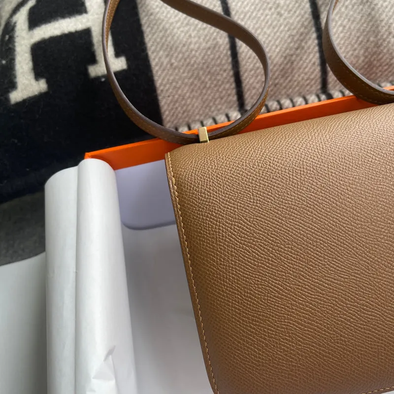 CONSTANCE 18 (MINI) EPSOM LEATHER SESAME WITH GOLD HARDWARE (GHW) - 7