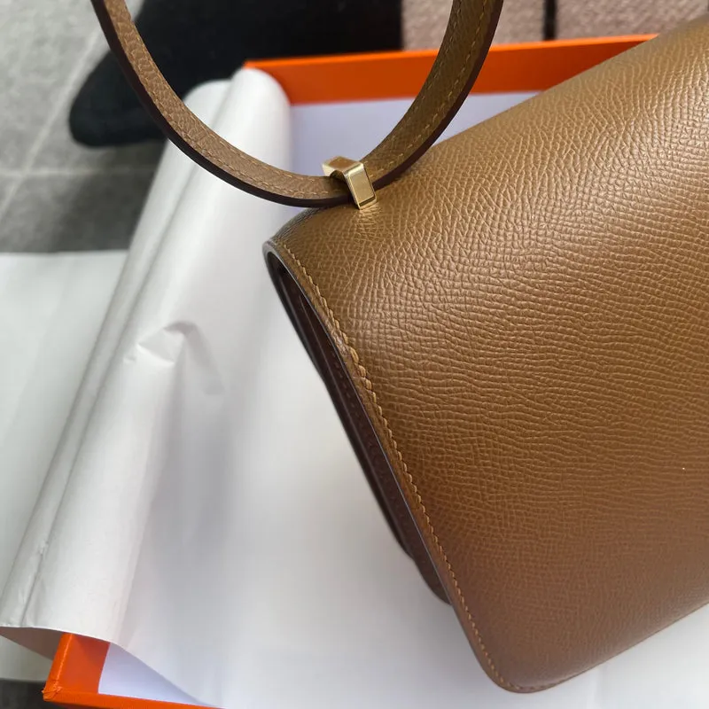 CONSTANCE 18 (MINI) EPSOM LEATHER SESAME WITH GOLD HARDWARE (GHW) - 9