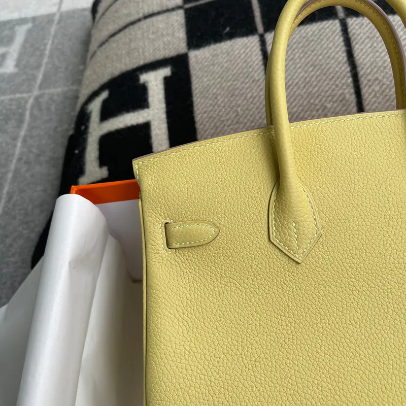 BIRKIN 25 TOGO LEATHER JAUNE POUSSIN WITH GOLD HARDWARE (GHW) - 5