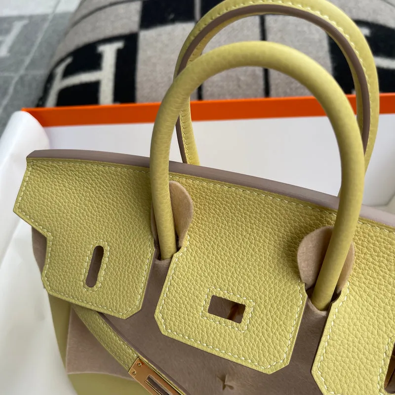 BIRKIN 25 TOGO LEATHER JAUNE POUSSIN WITH GOLD HARDWARE (GHW) - 8