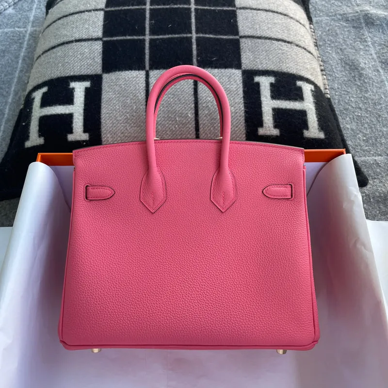 BIRKIN 25 TOGO LEATHER ROSE LIPSTICK WITH GOLD HARDWARE (GHW) - 3