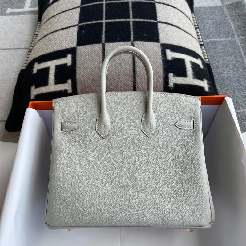 BIRKIN 25 TOGO LEATHER PEARL GREY WITH GOLD HARDWARE (GHW) - 3