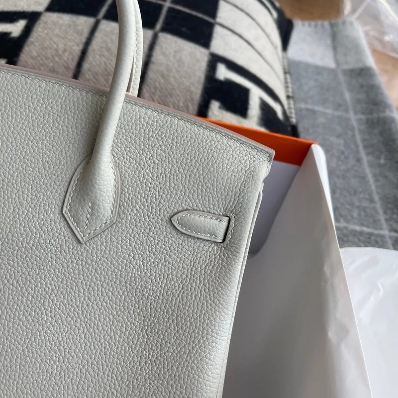 BIRKIN 25 TOGO LEATHER PEARL GREY WITH GOLD HARDWARE (GHW) - 6