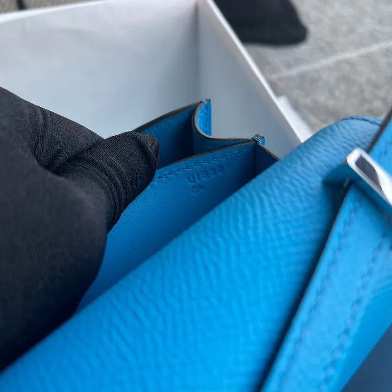 CONSTANCE 18 (MINI) EPSOM LEATHER BLEU FRIDA WITH PALLADIUM HARDWARE (PHW) - 4