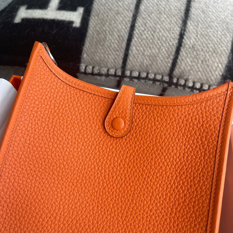 MINI EVELYNE (TPM) CLEMENCE LEATHER ORANGE WITH PALLADIUM HARDWARE (PHW) - 5