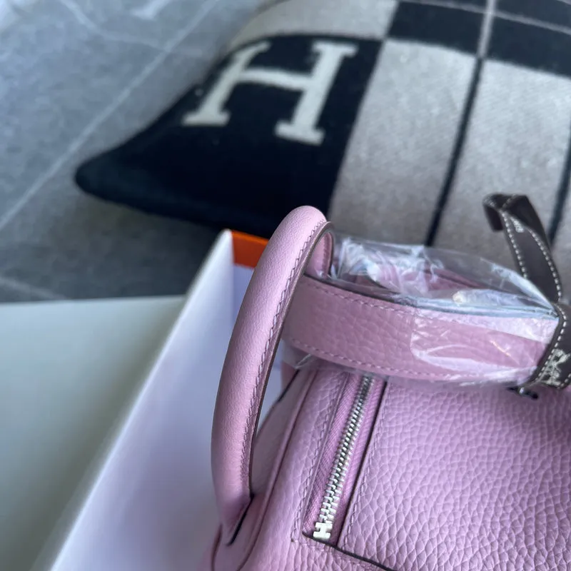 MINI LINDY 20 CLEMENCE LEATHER MAUVE SYLVESTRE WITH PALLADIUM HARDWARE (PHW) - 7