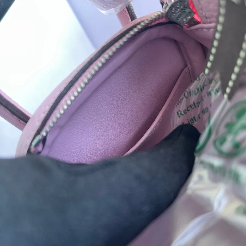 MINI LINDY 20 CLEMENCE LEATHER MAUVE SYLVESTRE WITH PALLADIUM HARDWARE (PHW) - 4