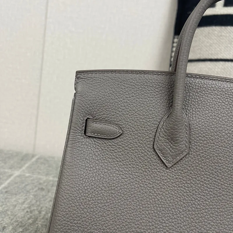 BIRKIN 25 TOGO LEATHER GRIS ASPHALTE WITH ROSE GOLD HARDWARE (RGHW) - 6