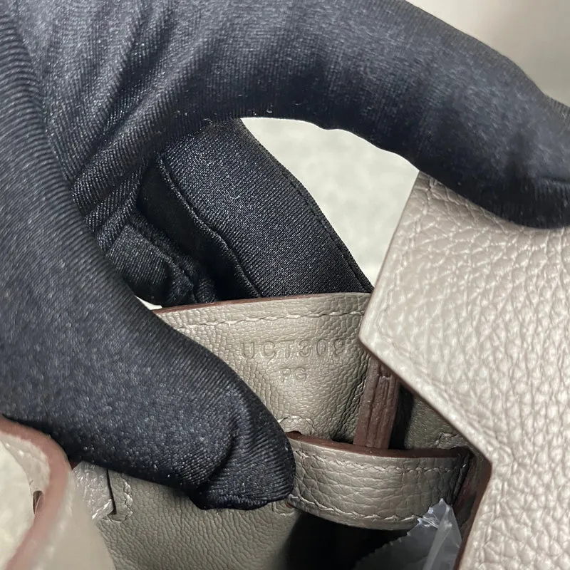 BIRKIN 25 TOGO LEATHER GRIS ASPHALTE WITH ROSE GOLD HARDWARE (RGHW) - 4