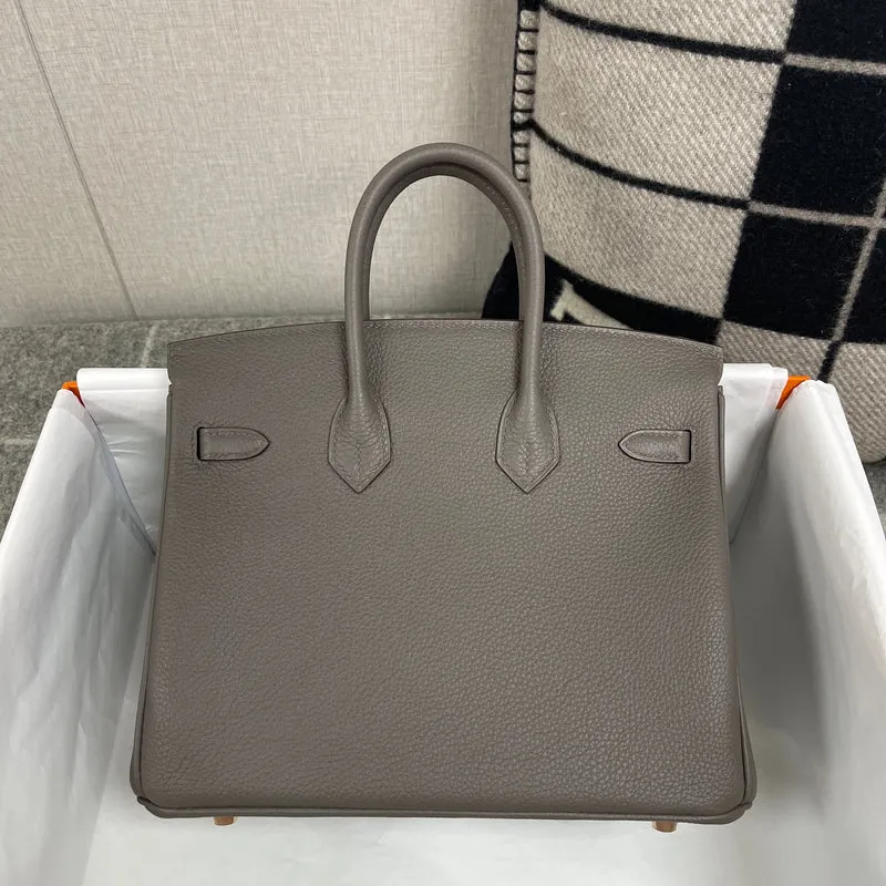 BIRKIN 25 TOGO LEATHER GRIS ASPHALTE WITH ROSE GOLD HARDWARE (RGHW) - 9
