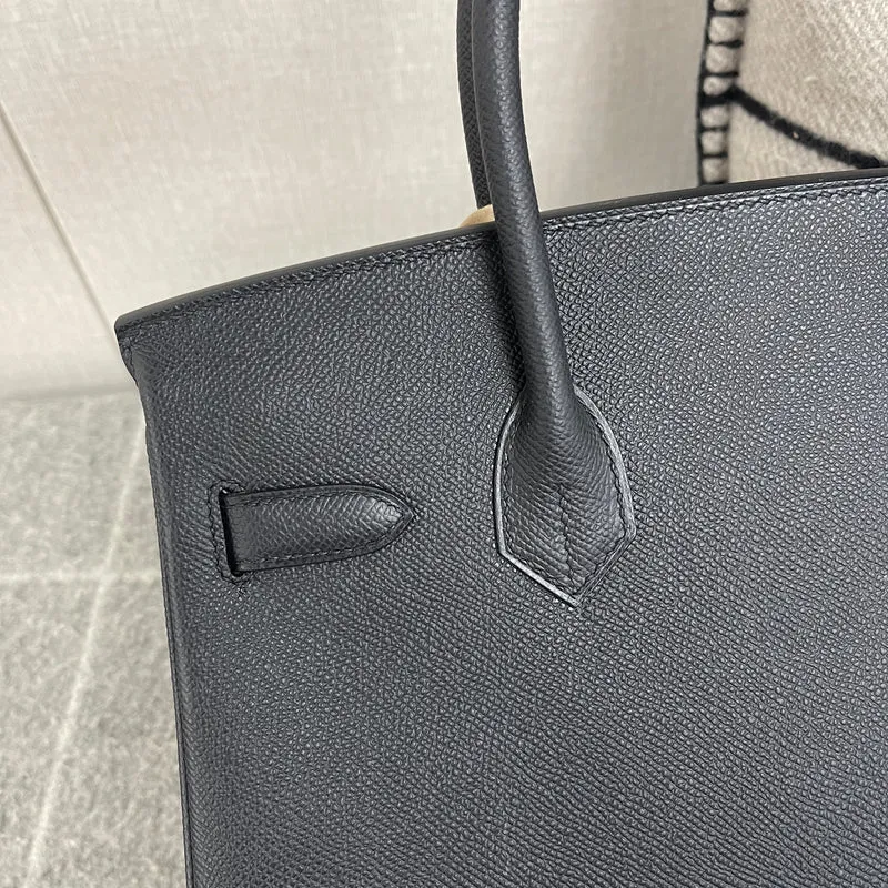 BIRKIN 30 EPSOM LEATHER NOIR (BLACK) WITH PALLADIUM HARDWARE (PHW) - 5