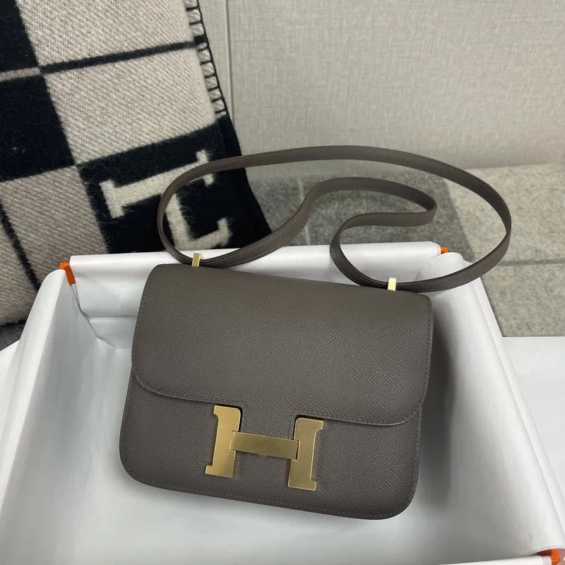 CONSTANCE 18 (MINI) EPSOM LEATHER ETAIN WITH GOLD HARDWARE (GHW) - 2