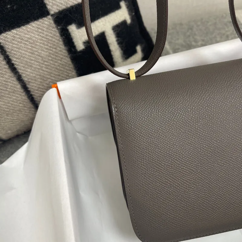 CONSTANCE 18 (MINI) EPSOM LEATHER ETAIN WITH GOLD HARDWARE (GHW) - 6
