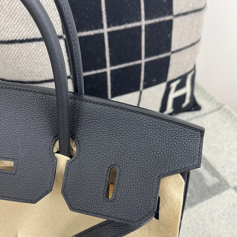 BIRKIN 35 TOGO LEATHER NOIR (BLACK) WITH GOLD HARDWARE (GHW) - 4
