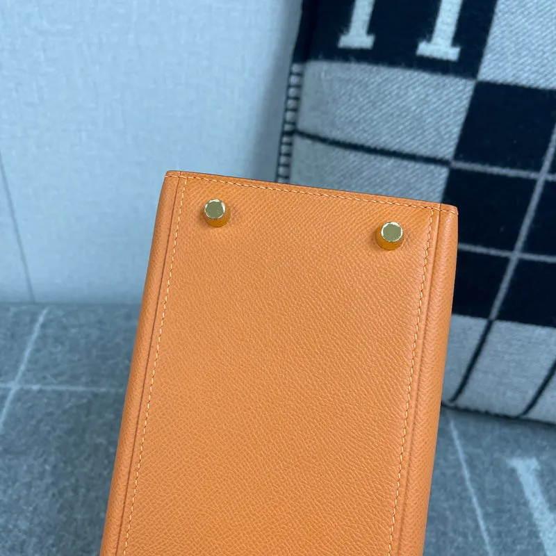 KELLY 28 EPSOM LEATHER ORANGE WITH GOLD HARDWARE (GHW) - 6