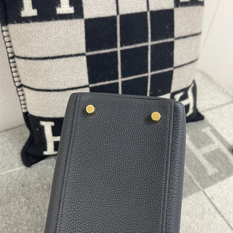 KELLY 28 TOUCH TOGO LEATHER & LIZARD LEATHER NOIR (BLACK) HANDLE WITH GOLD HARDWARE (GHW) - 8