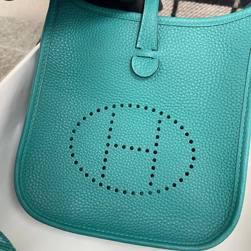 MINI EVELYNE (TPM) CLEMENCE LEATHER VERT VERONE WITH PALLADIUM HARDWARE (PHW) - 5
