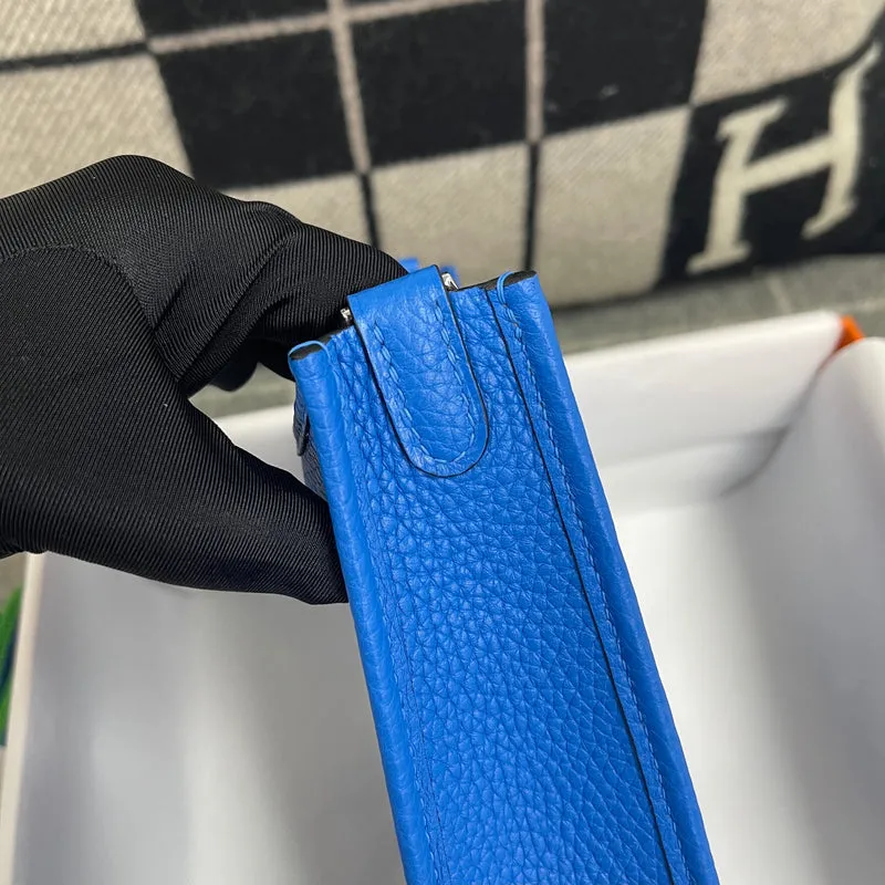 MINI EVELYNE (TPM) CLEMENCE LEATHER BLUE HYDRA WITH PALLADIUM HARDWARE (PHW) - 6