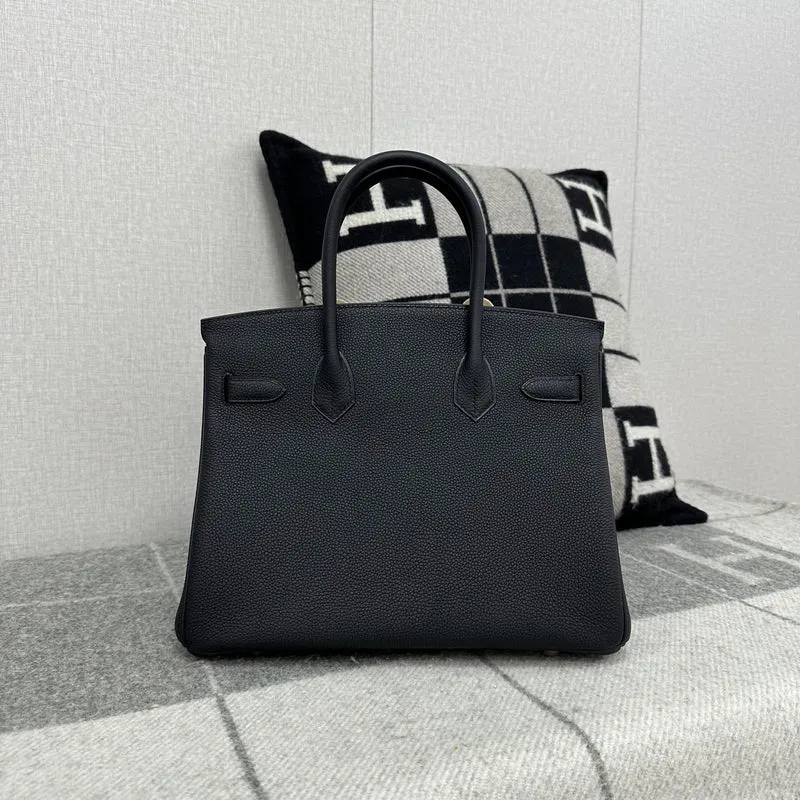 BIRKIN 30 TOGO LEATHER NOIR (BLACK) WITH ROSE GOLD HARDWARE (RGHW) - 2