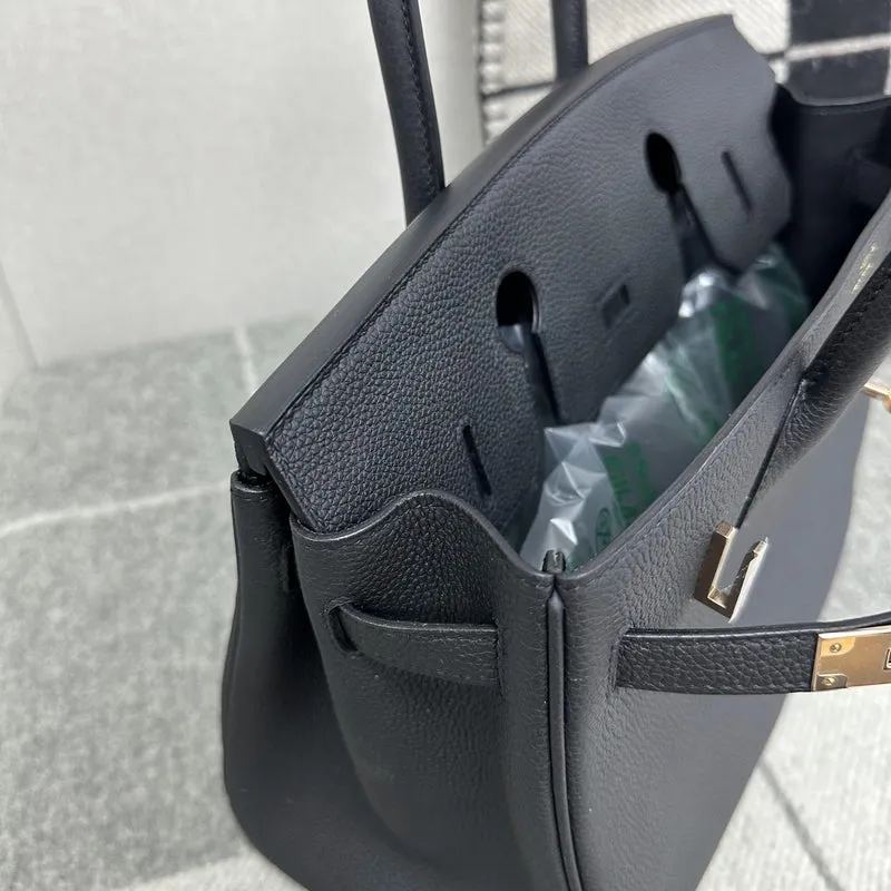 BIRKIN 30 TOGO LEATHER NOIR (BLACK) WITH ROSE GOLD HARDWARE (RGHW) - 3