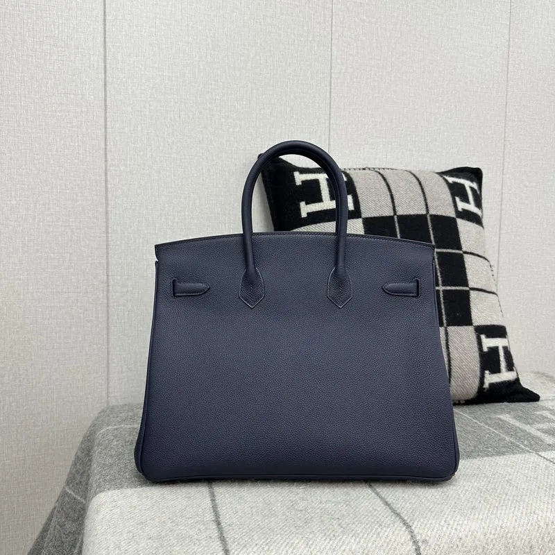BIRKIN 35 TOGO LEATHER BLEU NUIT WITH PALLADIUM  HARDWARE (PHW) - 2