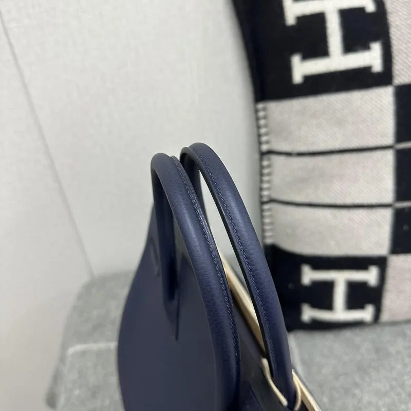 BIRKIN 35 TOGO LEATHER BLEU NUIT WITH PALLADIUM  HARDWARE (PHW) - 3