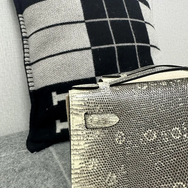 KELLY POCHETTE OMBRE LIZARD WITH PALLADIUM HARDWARE (PHW) - 6