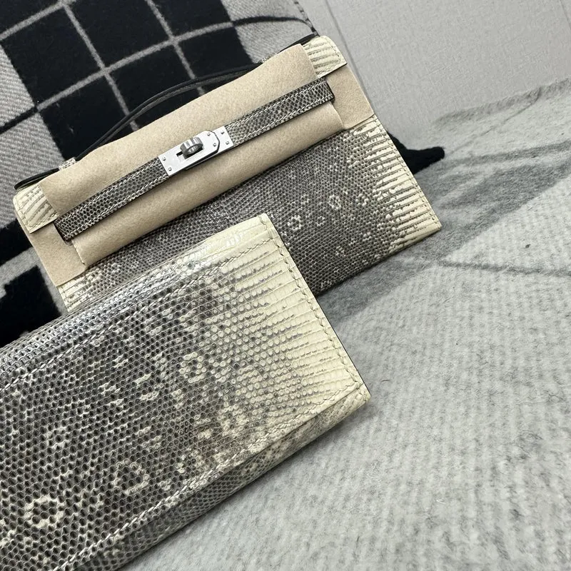 KELLY POCHETTE OMBRE LIZARD WITH PALLADIUM HARDWARE (PHW) - 7
