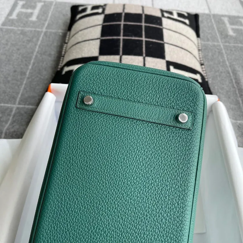 BIRKIN 30 TOGO LEATHER MALACHITE WITH PALLADIUM HARDWARE (PHW) - 4
