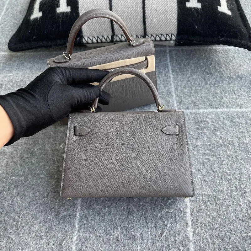 MINI KELLY II (20) EPSOM LEATHER ETAIN WITH GOLD HARDWARE (GHW) - 2