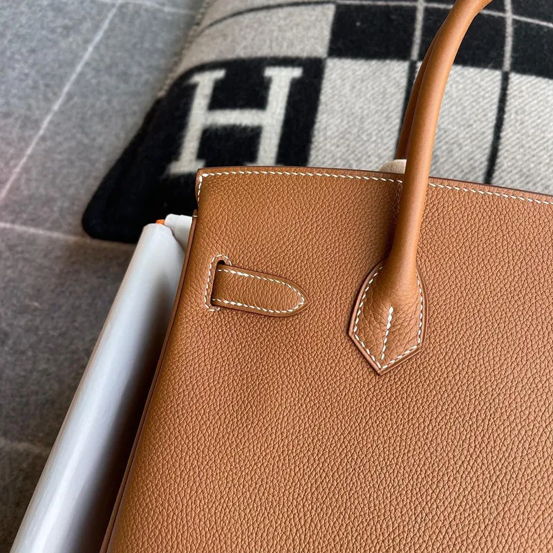 BIRKIN 30 TOGO LEATHER GOLD WITH PALLADIUM HARDWARE (PHW) - 4