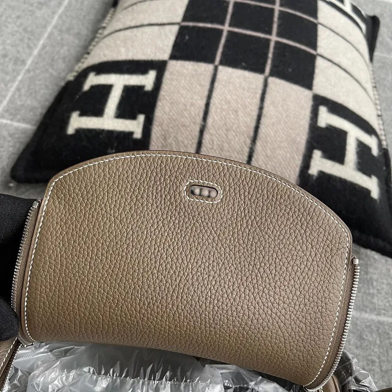 LINDY 26 CLEMENCE LEATHER ETOUPE WITH PALLADIUM HARDWARE (PHW) - 6