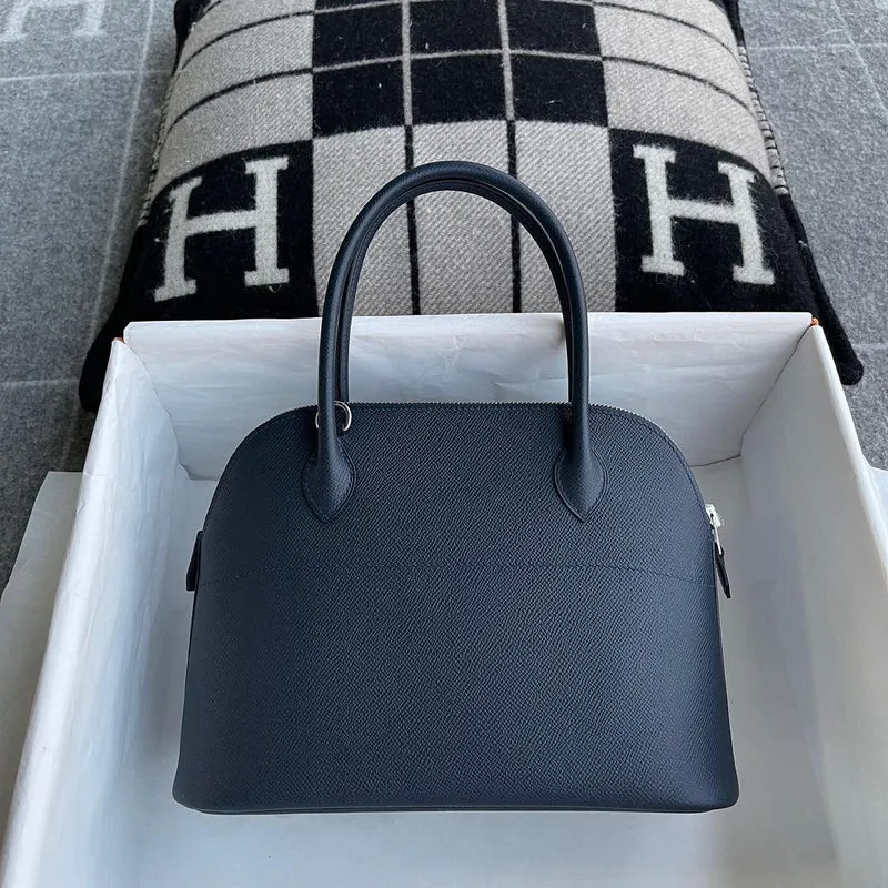 BOLIDE 27 EPSOM LEATHER BLEU NUIT WITH PALLADIUM HARDWARE (PHW) - 2