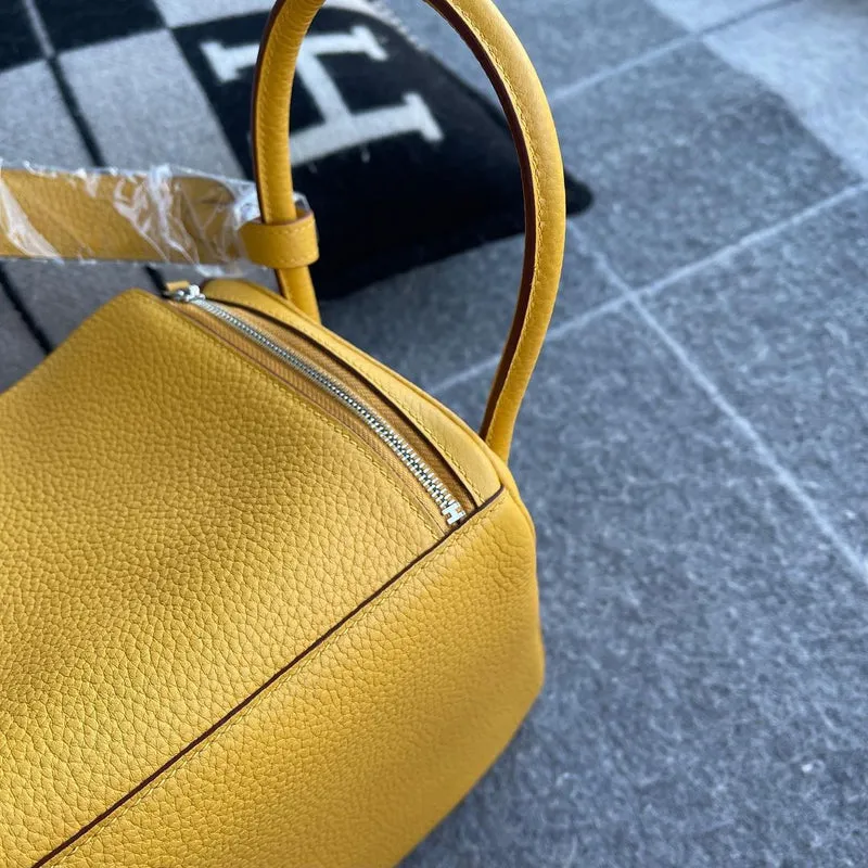 LINDY 26 CLEMENCE LEATHER JAUNE DE NAPLES WITH PALLADIUM HARDWARE (PHW) - 4