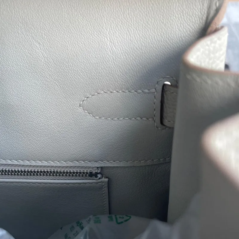 BIRKIN 30 TOGO LEATHER PEARL GREY WITH GOLD HARDWARE (GHW) - 3